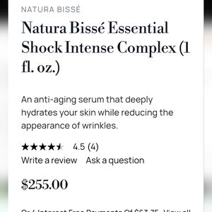 Natura Bissé Essential Shock Intense Complex Serum - White